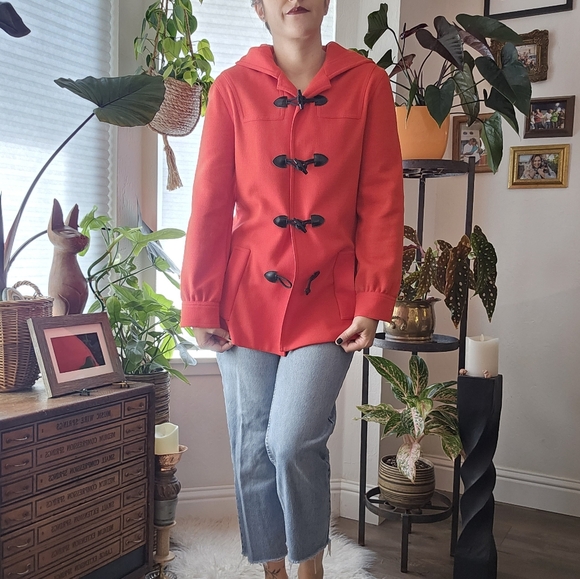 Vintage Jackets & Blazers - Red Toggle Coat